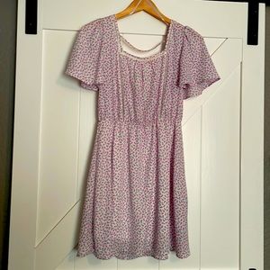 Purple floral sundress